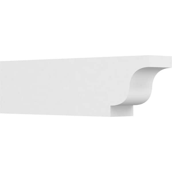 Ekena Millwork 6 in. W x 10 in. H x 36 in. L Standard Newport Architectural Grade PVC Rafter Tail