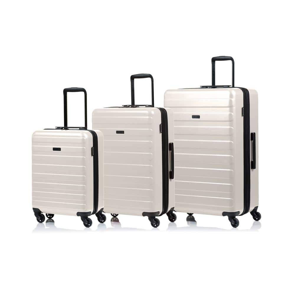 CHAMPS Fire 28 in.,24 in., 20 in. Taupe Hardside Luggage Set with ...