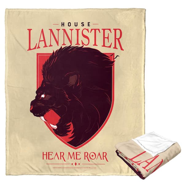 THE NORTHWEST GROUP Wb Game Of Thrones House Lannister Silk Touch Multi-Colored Throw Blanket