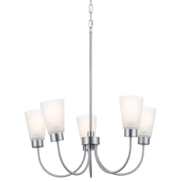 Kichler Erma 5-Light Brushed Nickel Transitional Chandelier