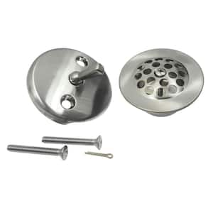Trimscape Trip Lever Tub Drain Conversion Kit in Brushed Nickel without Overflow
