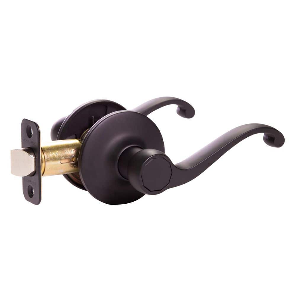 Scroll Matte Black Passage Hall/Closet Door Lever price history on PriceWatchPro