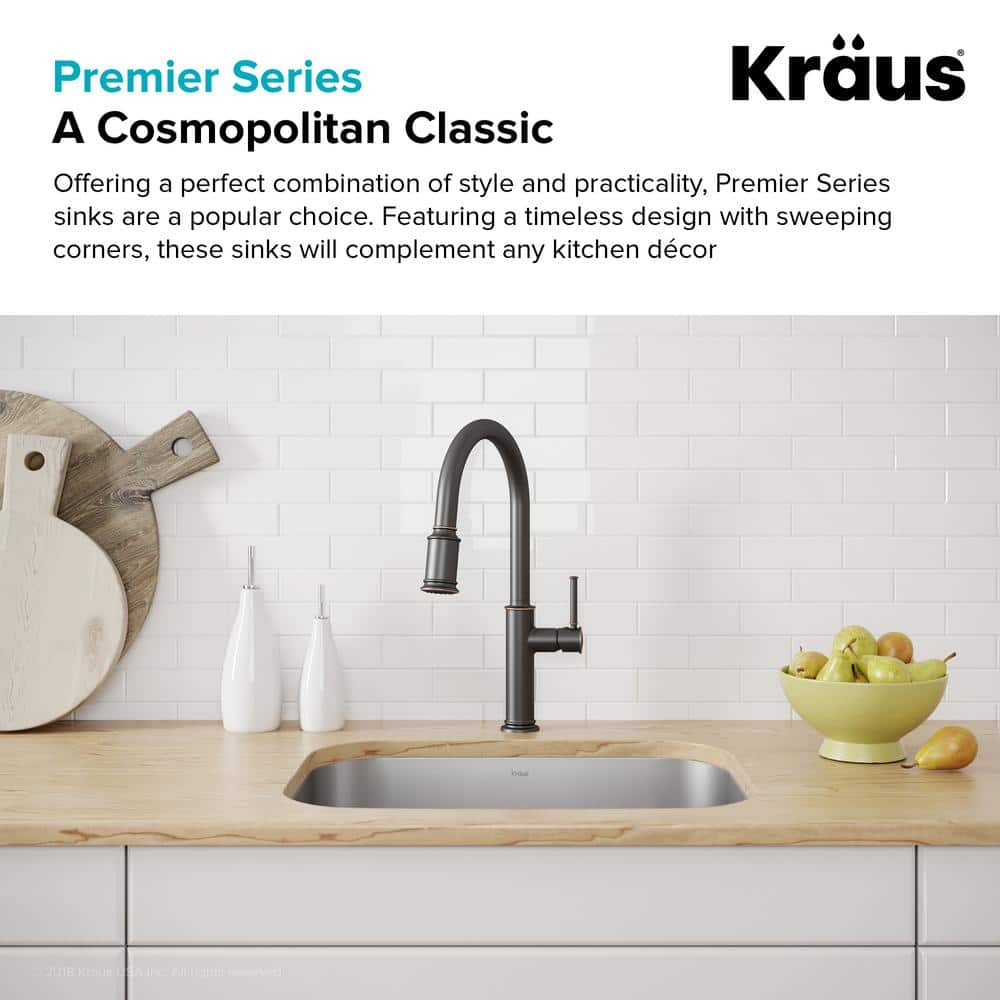 15-Inch Satin Stainless Steel Undermount Single Bowl Sink