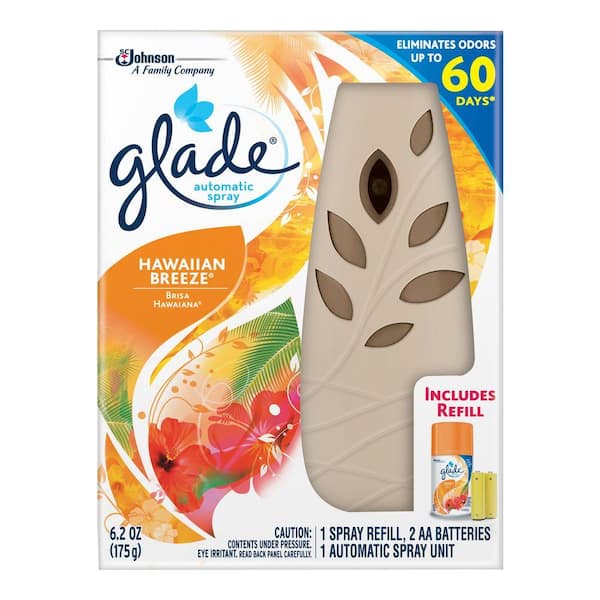 Glade 6.2 oz. Automatic Spray Air Freshener Starter Kit, Hawaiian Breeze