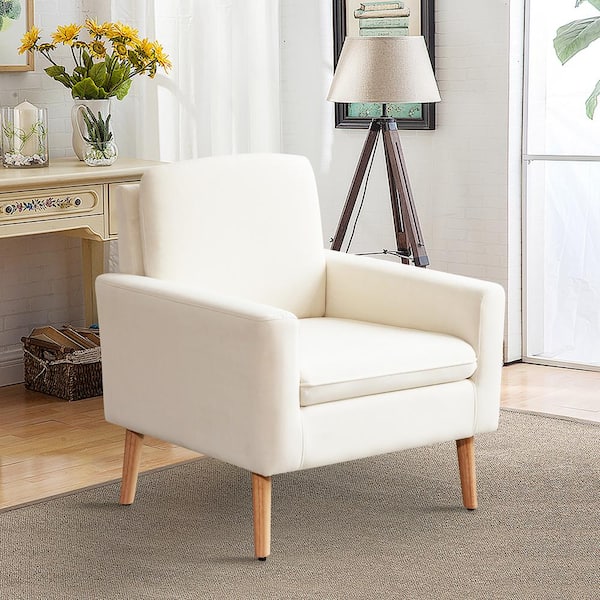 archibald fabric accent chair beige