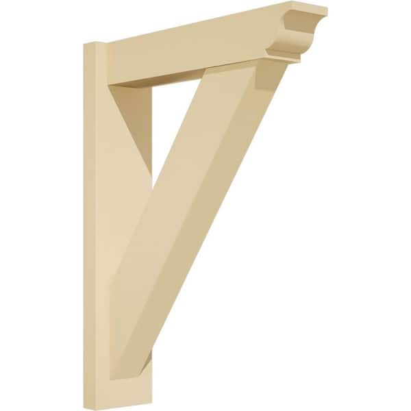 Ekena Millwork Traditional 5 in. W x 26 in. H x 20 in. D Signature Urethane Polyurethane Outlooker with Traditional Ends