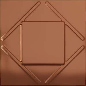 19 5/8 in. x 19 5/8 in. Aubrey EnduraWall Decorative 3D Wall Panel, Copper (12-Pack for 32.04 Sq. Ft.)