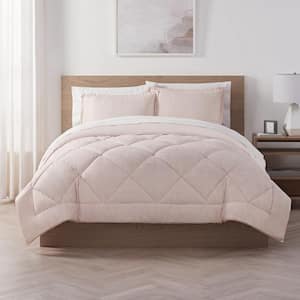 Supersoft 2-Piece Dusty Pink Solid Polyester Twin/Twin XL Cooling Comforter Set