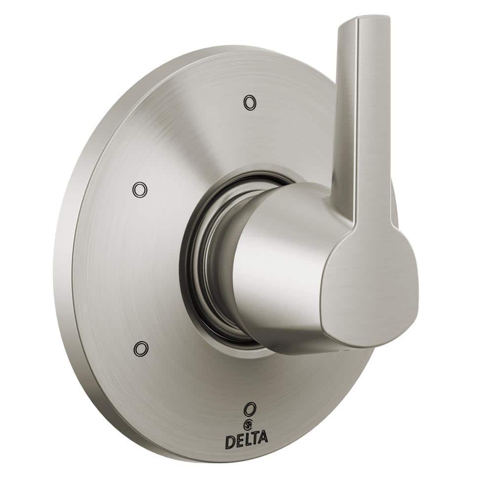 Galeon 1-Handle Wall-Mount 6-Setting Diverter Trim Kit in Lumicoat Stainless (Valve Not Included) price history on PriceWatchPro