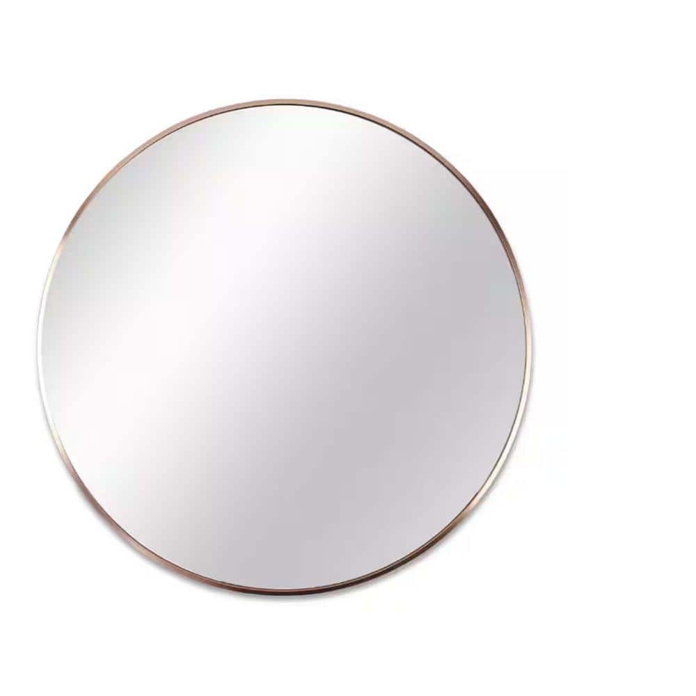 16 in. W x 16 in. H Round Aluminum Framed Circle Mirrors Wall Mount Mirror 