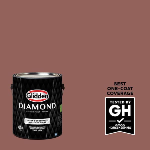 Glidden Diamond 1 gal. PPG1059-6 Canyon Stone Flat Interior Paint