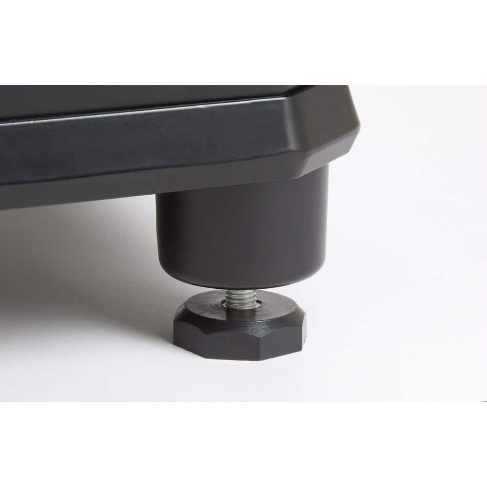 Black Locking Aluminum Parcel Drop Box with Rotating Drum
