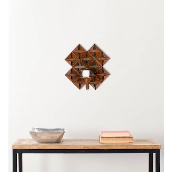 Pillar Antique Copper Wall Decor Candle Sconce