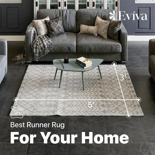 Grey Rug Modern Flooring Living Room Large Gray Area Carpets for Interior  Decor - Warmly Home