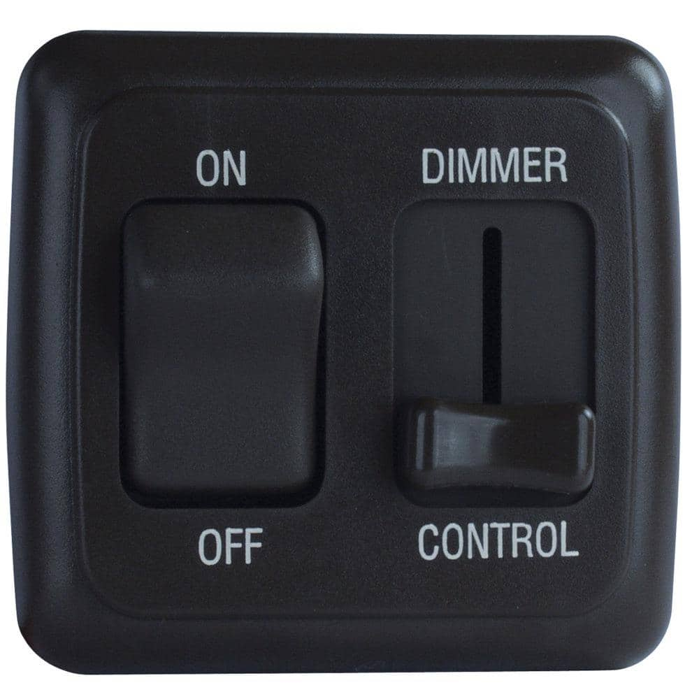 JR Products Dimmer/On-Off Switch In Black 12275 - The Home Depot