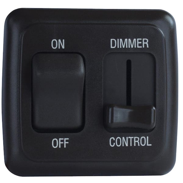 JR Products Dimmer/On-Off Switch in Black
