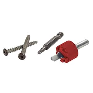 TrapEase 200-Piece 100 LF 1-3/4 in. Fascia Screws with Countersink Tooland Bit in Pebble