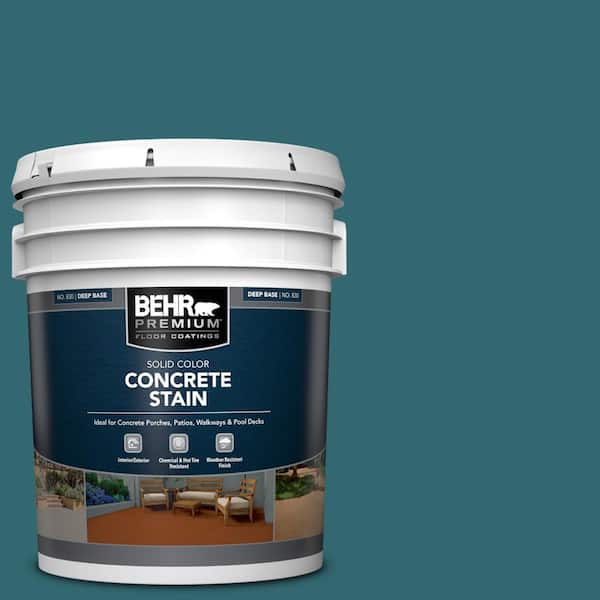 BEHR PREMIUM 5 gal. #PFC-50 Mon Stylo Solid Color Flat Interior/Exterior Concrete Stain