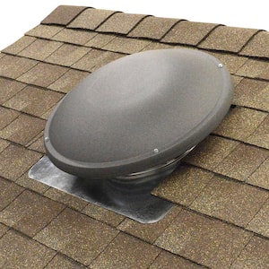 1500 CFM Shingle Match Weathered Wood Power Roof Mount Attic Fan with Humidistat/Thermostat