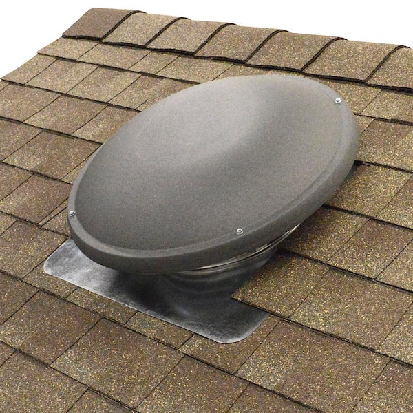 1500 CFM Shingle Match Weathered Wood Power Roof Mount Attic Fan