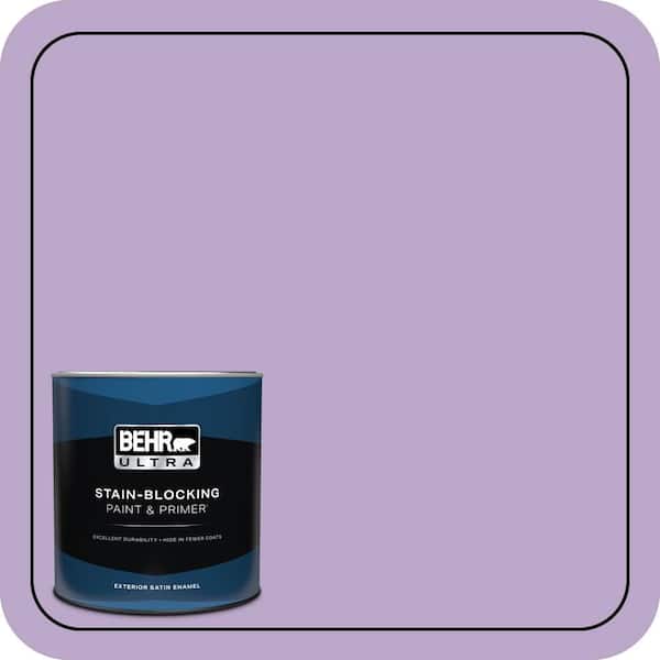 BEHR ULTRA 1 qt. #M570-4 Cyber Grape Satin Enamel Exterior Paint & Primer