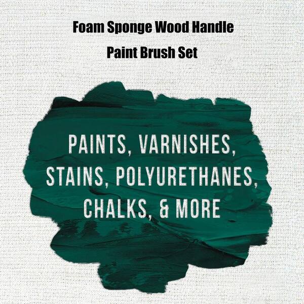 Dracelo 1 in. Foam Paint Brush Set 25-Pack B01MG5FZD3 - The Home Depot