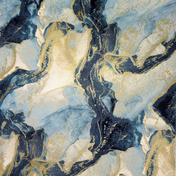 Arthouse Ursula Dark Blue Abstract Wallpaper Sample