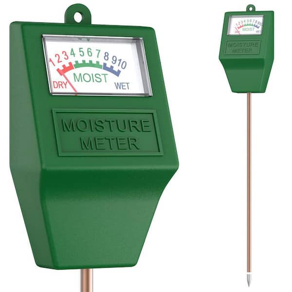 Soil Moisture Meter, Plant Moisture Monitor for Garden, Lawn, Farm, Indoor  and Outdoor, Green, No Battery Required B09VC2825P - The Home Depot