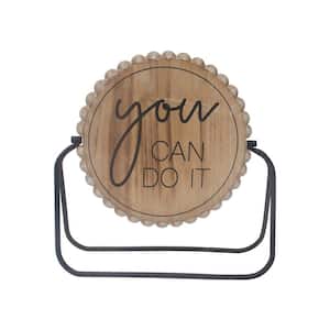 You Can Do It/Great Things Take Time Rotating Tabletop Sign