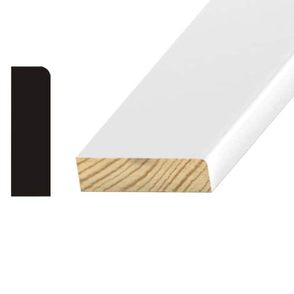 Kelleher Round Edge 1/2 in. x 1-5/8 in. x 7 ft. Primed Pine Stop Moulding
