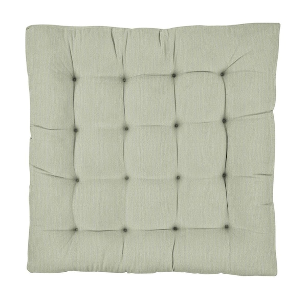 SORRA HOME Sorra Home 40 x 40 x 5 Deep Seating Outdoor Floor Cushion in Sunbrella Revive Stem