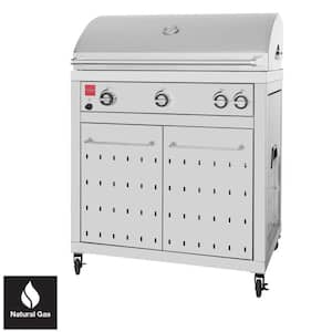 Premium 4-Burner Natural Gas Grill in 304 Stainless Steel