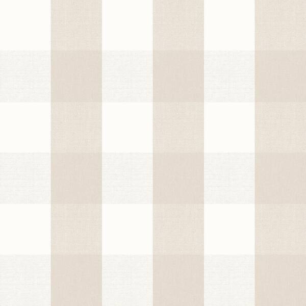 750 HOME Buffalo Check Flax Peel and Stick Wall Mural 1266095 The