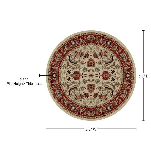 Turkish Sultanabad 2X3 Ivory Area Rug #1142477