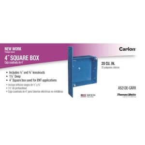 20 cu. in. Blue ENT 2-Gang Switch and Outlet Box