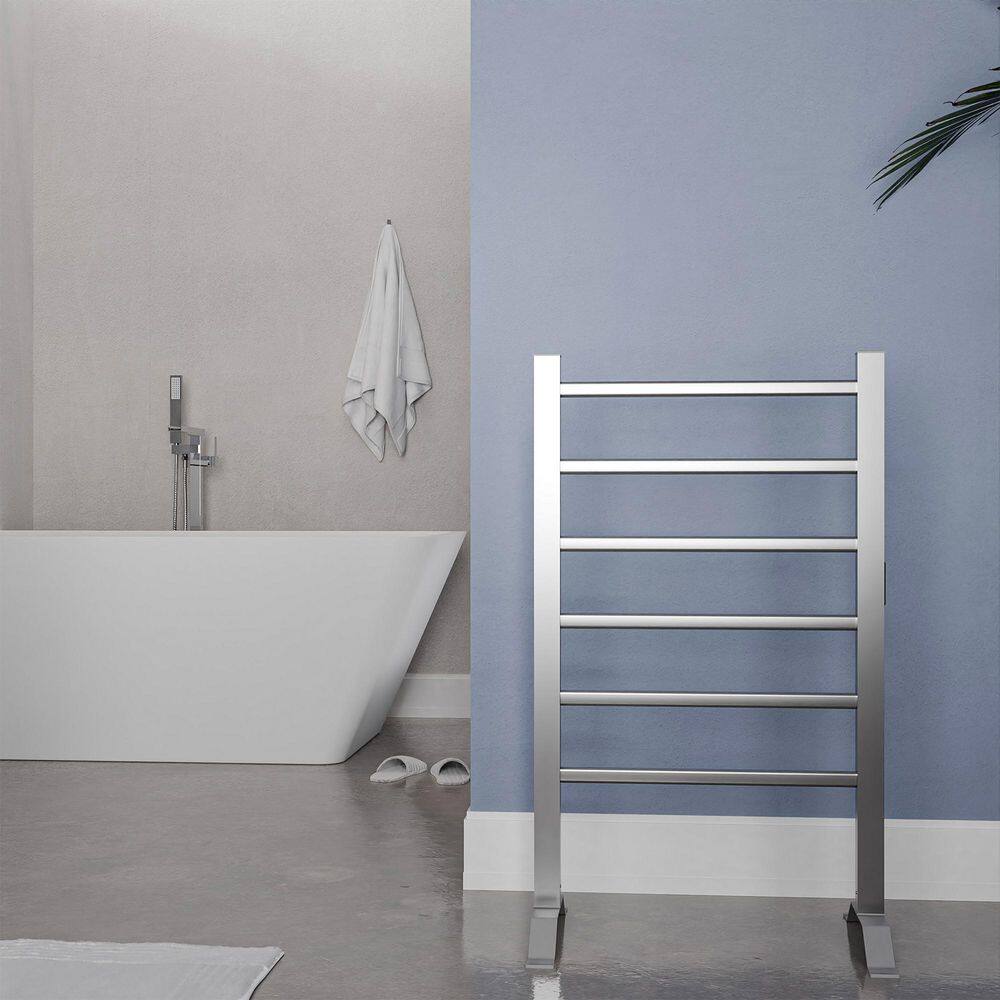 Naples Aluminum Floor-Standing 6-Bar Towel Warmer