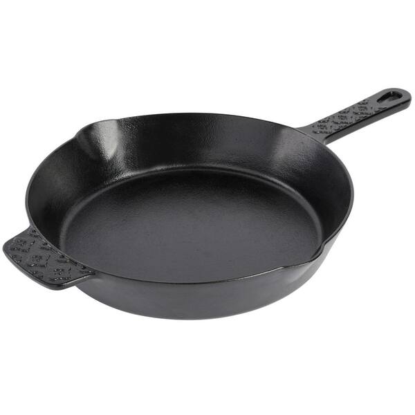 Spice BY TIA MOWRY 10 in. Pre-Seasoned Cast Iron Skillet in Black