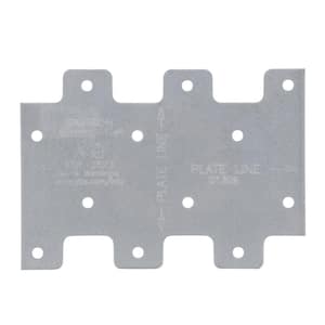 3 in. x 4-1/4 in. 20-Gauge ZMAX Galvanized Lateral Tie Plate