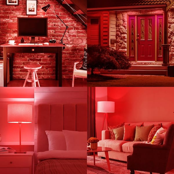red light bulb room