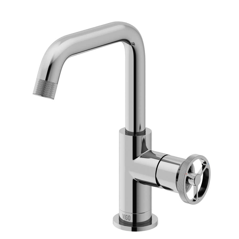 VIGO Cass Single Handle Single-Hole Bathroom Faucet in Chrome