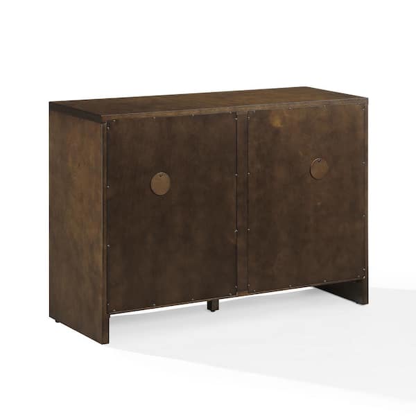 CROSLEY FURNITURE Kenji Brown Record Storage Media Console CF1146