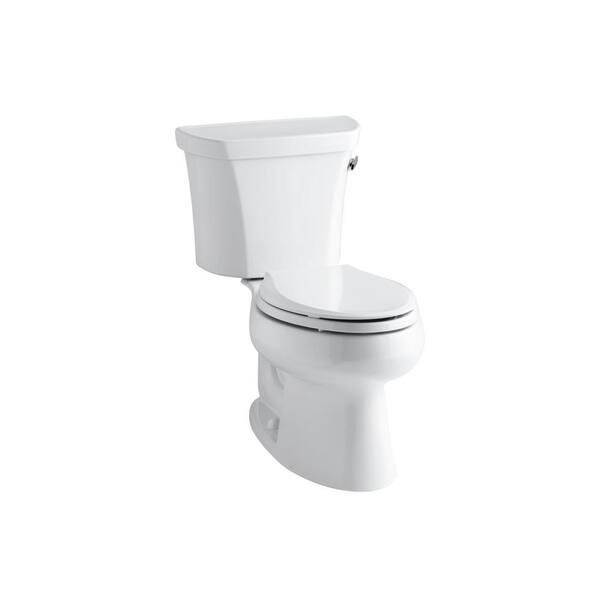 KOHLER Wellworth 2-piece 1.28 GPF Single Flush Elongated Toilet In ...