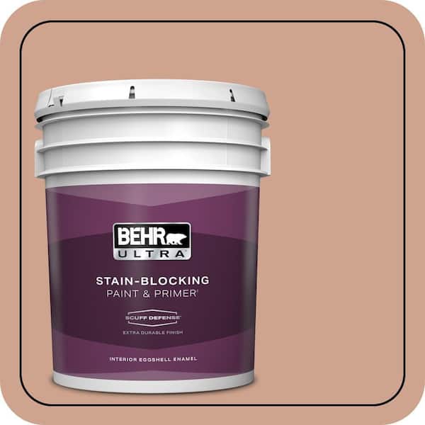 BEHR ULTRA 5 gal. #230F-4 Autumn Malt Extra Durable Eggshell Enamel Interior Paint & Primer