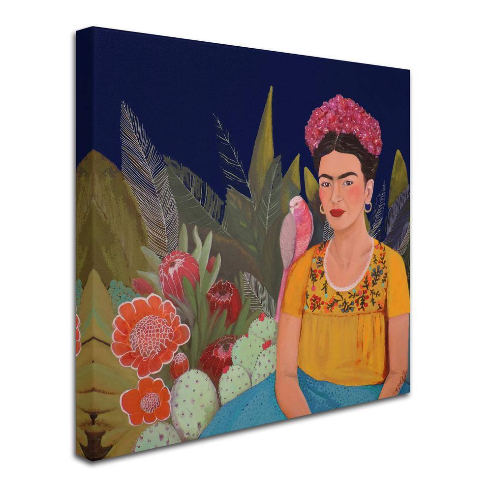 Frida Kahlo Floral Abstract Canvas Art Print