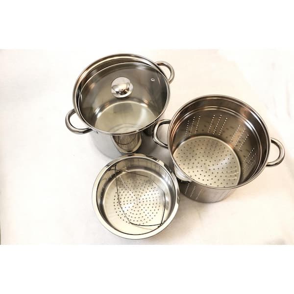 Stainless Steel Measuring Cups, 8 Piece Heavy Duty Measuring Cups Set in  18/8 Steel with Ergonomic Handle