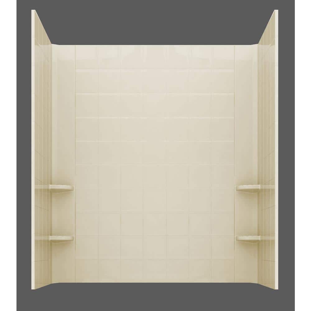 Flagstaff 52'' x 29'' White Walk-in Whirlpool Fiberglass Bathtub with Faucet