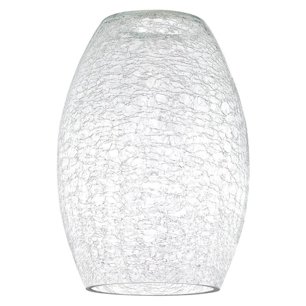 Westinghouse 8-7/8 in. Clear Crackle Shade with 2-1/4 in. Fitter and 6-5/16 in. Width