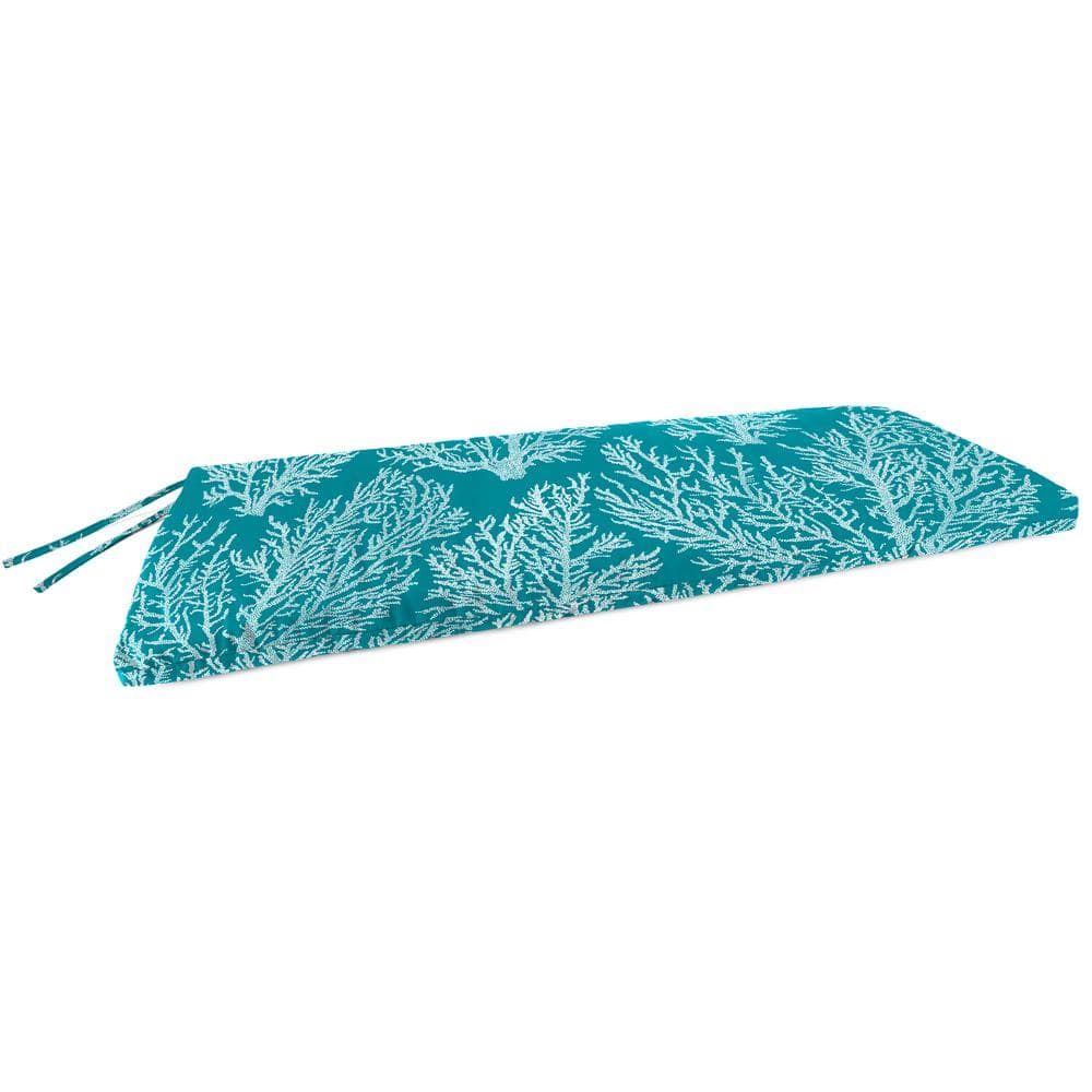 48 in. L x 18 in. W x 3.5 in. T Seacoral Turquoise Outdoor Rectangular Settee Swing Bench Cushion price history on PriceWatchPro