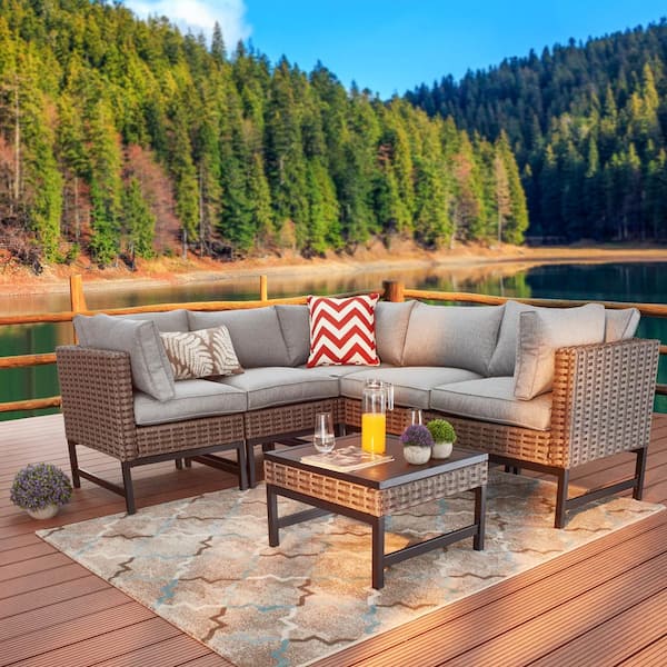 Davenport 7 deals piece outdoor sectional