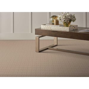 Shenadoah Stripe - Desert/Bark - Brown 12 ft. 24 oz. Wool Loop Installed Carpet